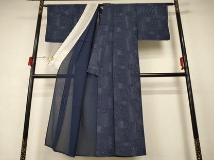 平和屋着物＊夏物 小紋 絽 網目文 正絹 逸品 AABD3368jd