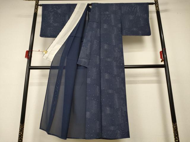 平和屋着物＊夏物 小紋 絽 網目文 正絹 逸品 AABD3368jd