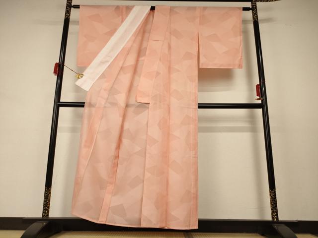 平和屋着物＊夏物 色無地 絽 赤香色 正絹 逸品 未使用 AABD3370jd