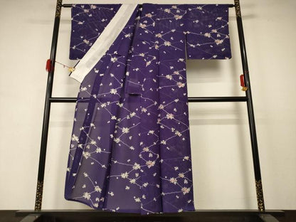 平和屋着物＊夏物 小紋 絽 草花文 正絹 逸品 未使用 AABD3372jd