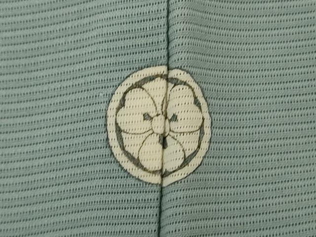 平和屋着物＊夏物 色無地 絽 青磁鼠色 正絹 逸品 AABD3375jd