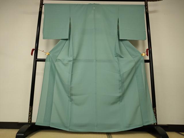 平和屋着物＊夏物 色無地 絽 薄青色 正絹 逸品 AABD3376jd