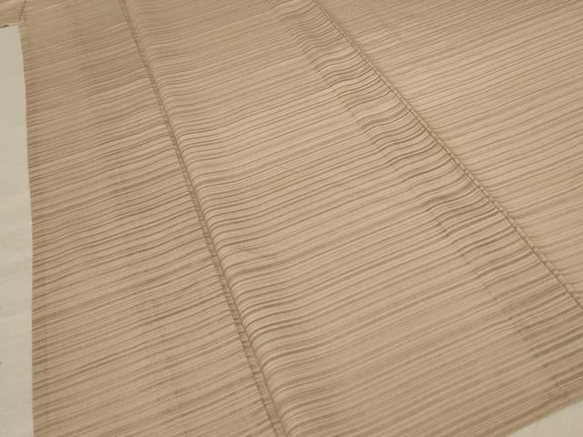 平和屋着物＊夏物 銀座きしや 色無地 絽 白茶色 正絹 逸品 AABD3380jd