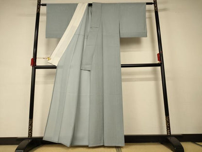 平和屋着物＊夏物 二代目 川村久太郎 小紋 絽 霞文 正絹 逸品 AABD3382jd