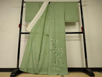 平和屋着物＊夏物　人間国宝 小宮康孝　江戸小紋　訪問着　絽　風景文　正絹　逸品　AABD3397jd