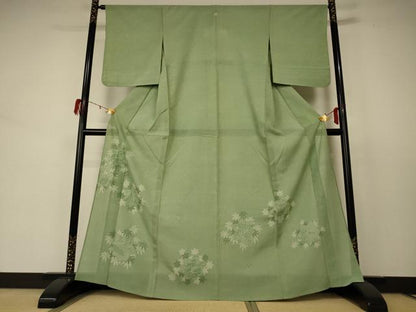 平和屋着物＊夏物　人間国宝 小宮康孝　江戸小紋　訪問着　絽　風景文　正絹　逸品　AABD3397jd
