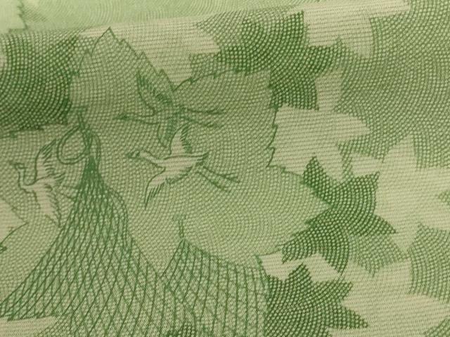 平和屋着物＊夏物　人間国宝 小宮康孝　江戸小紋　訪問着　絽　風景文　正絹　逸品　AABD3397jd