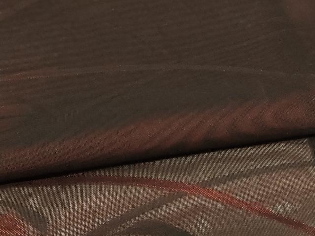 平和屋着物＊夏物 小紋 草葉紋紗 正絹 逸品 AABD3398jd