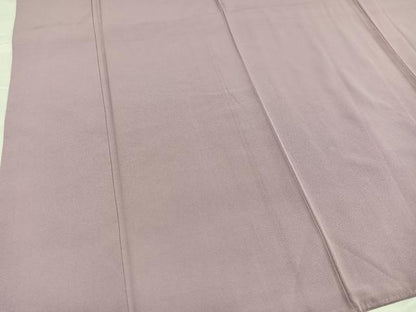 平和屋着物●上質な色無地 薄柿色 正絹 逸品 AABD3407ph