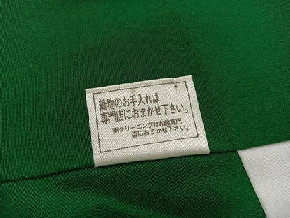 平和屋着物●訪問着 牡丹 黒地 金彩 ロング丈 正絹 逸品 AABD3410ph