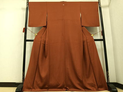 平和屋着物●江戸小紋 極小鮫小紋柄 ロング丈 正絹 逸品 AABD3415ph