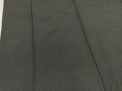 平和屋着物●男性　紬　アンサンブル　亀甲絣　黒地　正絹　逸品　AABD3424ph