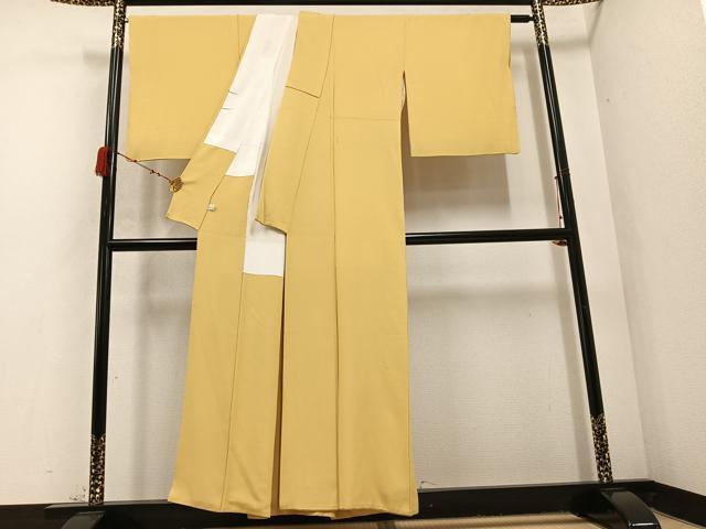 平和屋着物●上質な色無地　砥粉色　鈴乃屋扱い　正絹　逸品　AABD3428ph