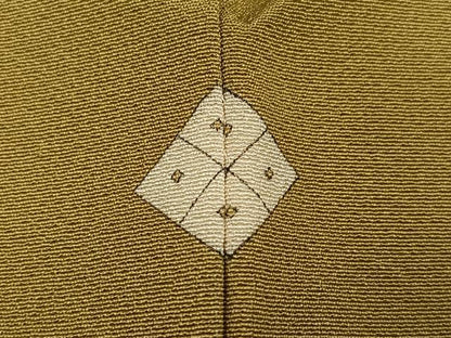 平和屋着物●上質な色無地　桑染色　正絹　逸品　AABD3429ph