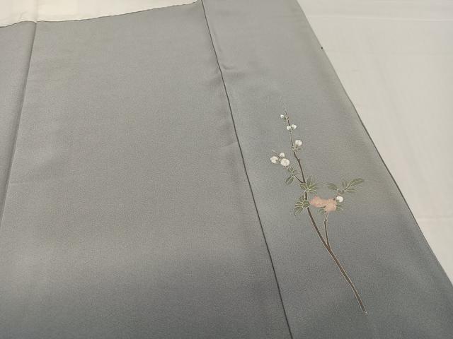 平和屋着物●十日町友禅作家　一梗　訪問着　枝花文　暈し染め　正絹　逸品　AABD3430ph