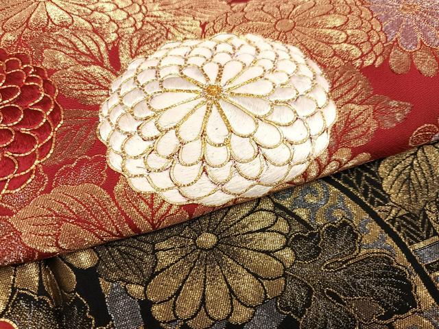 平和屋着物●豪華振袖 駒刺繍 寿光織 菊文 暈し染め 金銀糸 正絹 逸品 AABD3437ph