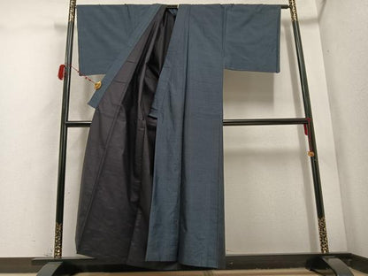 平和屋着物●男性 本場村山大島紬 アンサンブル 亀甲絣 正絹 逸品 AABD3441ph