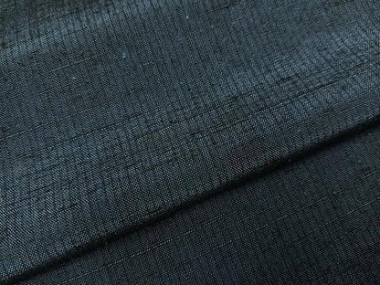平和屋着物●男性 紬 色無地 藍鉄色 正絹 逸品 未使用 AABD3444ph