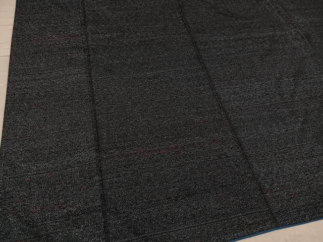 平和屋着物●本場大島紬 残糸織 やたら織 霞文 正絹 逸品 AABD3455ph