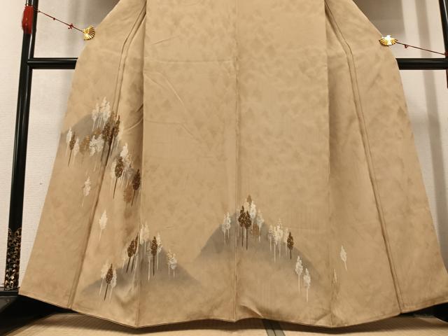 平和屋着物●訪問着　ろうけつ染め　樹林文　金彩　正絹　逸品　AABD3475ph