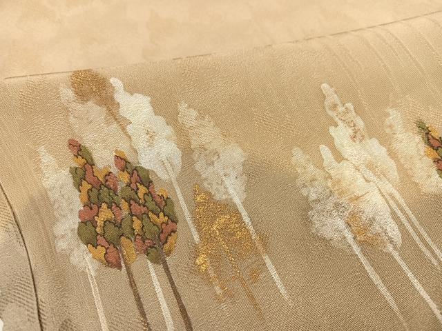 平和屋着物●訪問着　ろうけつ染め　樹林文　金彩　正絹　逸品　AABD3475ph