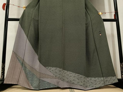 平和屋着物●訪問着　作家物　花文　正絹　逸品　AABD3477ph