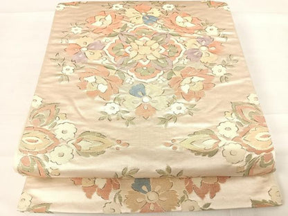平和屋着物◎六通柄袋帯　宝相華　金糸　正絹　逸品　AABD3612yx