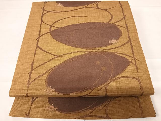 平和屋着物◎六通柄袋帯　翔織　正絹　逸品　AABD3683yx