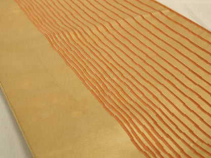 平和屋着物◎六通柄袋帯　間道　正絹　逸品　AABD3748ou