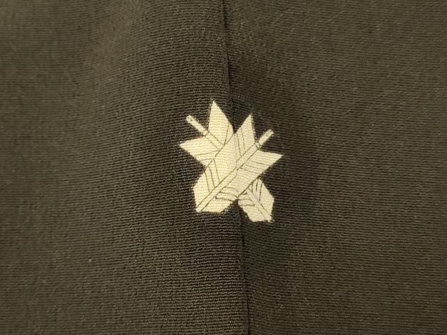平和屋着物■豪華黒留袖　駒刺繍　吉祥地紙鳳凰花文　暈し染め　金彩　正絹　逸品　AABD3763fw