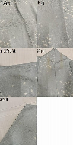 平和屋着物●上質な小紋　舞花文　正絹　逸品　AABD3935ph