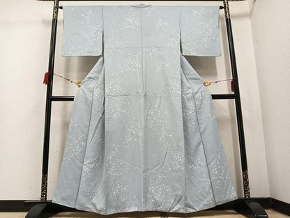 平和屋着物●上質な小紋　舞花文　正絹　逸品　AABD3935ph