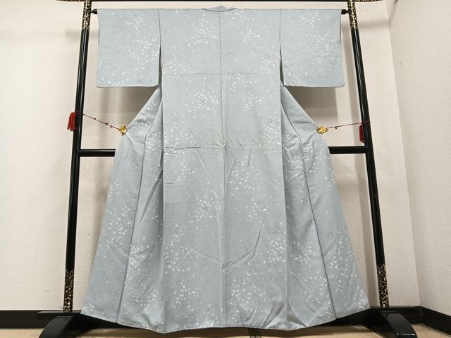 平和屋着物●上質な小紋　舞花文　正絹　逸品　AABD3935ph