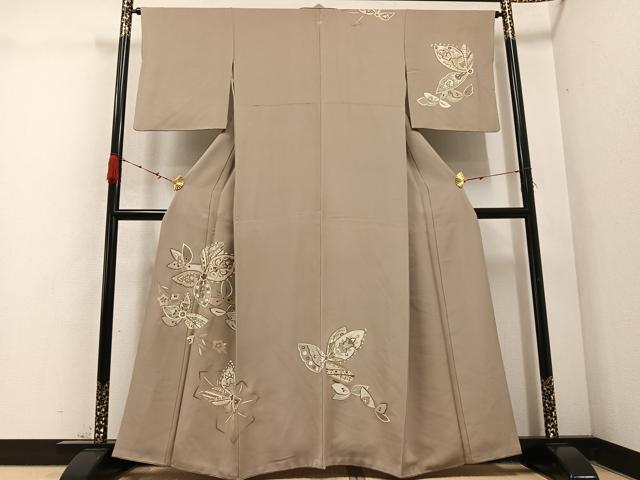 平和屋着物●訪問着 舞花文 金彩 正絹 逸品 AABD3939ph