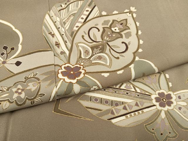 平和屋着物●訪問着 舞花文 金彩 正絹 逸品 AABD3939ph