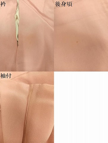 平和屋着物●豪華色留袖　友禅　手描き　桜　金銀彩　正絹　逸品　AABD3958ph