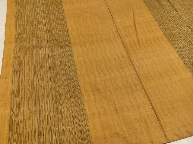 平和屋着物●上質な紬 間道 正絹 逸品 AABD3971ph