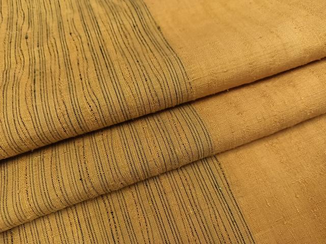 平和屋着物●上質な紬 間道 正絹 逸品 AABD3971ph