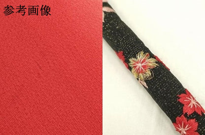 平和屋本店●和装小物 帯締め・帯揚げセット 振袖用 刺繍 丸ぐけ 金糸 金銀通し地 撚り房 正絹 逸品 AABD4005ay