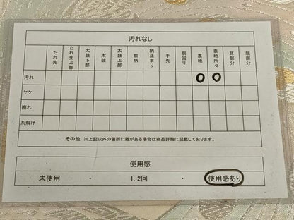 平和屋着物◎六通柄袋帯 孔雀文 金銀糸 正絹 逸品 AABD4260ou
