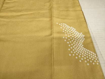 平和屋着物●訪問着 駒刺繍 舞花文 暈し染め 金彩 正絹 逸品 AABD4344ck
