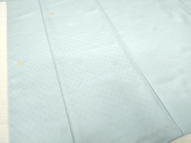 平和屋着物●お召 源氏香 寿光織 金糸 正絹 逸品 AABD4353ck