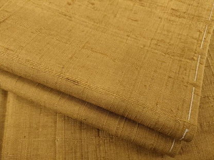 平和屋着物●生紬 色無地 狐色 正絹 逸品 AABD4369ck
