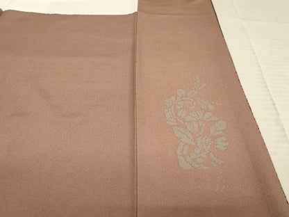 平和屋着物●訪問着　草花文　正絹　逸品　AABD4395ck