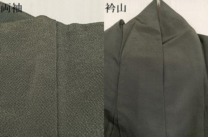 平和屋着物●豪華色留袖 友禅 刺繍 群れ鳥草木文 鬼しぼ縮緬 正絹 逸品 AABD4428ph