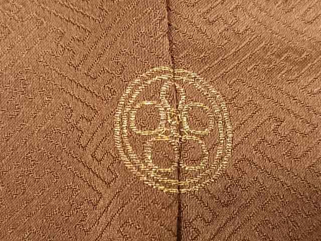 平和屋着物●訪問着 駒刺繍 流水草花文 金彩 正絹 逸品 AABD4429ph