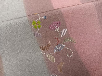 平和屋着物●訪問着 刺繍 花唐草文 正絹 逸品 AABD4458ph