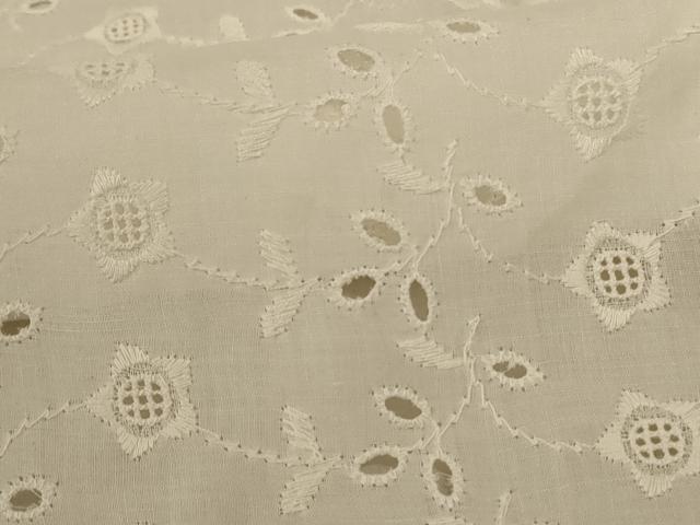 平和屋着物＊夏物 長襦袢 レース刺繍 草花文 綿 AABD4481jd