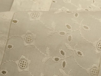 平和屋着物＊夏物 長襦袢 レース刺繍 草花文 綿 AABD4481jd