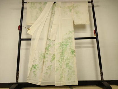 平和屋着物＊夏物 訪問着 絽 手描き 楓 正絹 逸品 AABD4484jd